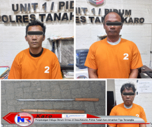 Penyerangan Diduga Oknum Ormas di Desa Ketaren, Polres Tanah Karo Amankan Tiga Tersangka