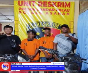 Polsek Bandar Pulau Berhasil Ringkus Dua Pelaku Residivis Kasus Curanmor Di Asahan