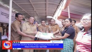 Bupati Karo Serahkan Bantuan Pangan Cadangan Pemerintah untuk Warga di Kecamatan Tiga PanahTiga Panah, 5 Agustus 2025