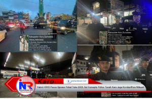 Patroli KRYD Pasca Operasi Pekat Toba 2025, Sat Samapta Polres Tanah Karo Jaga Kondusifitas Wilayah Karo
