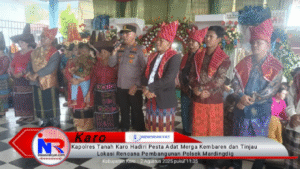 Kapolres Tanah Karo Hadiri Pesta Adat Merga Kembaren dan Tinjau Lokasi Rencana Pembangunan Polsek Mardingdig Mardingding,