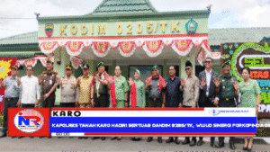 Kapolres Tanah Karo Hadiri Sertijab Dandim 0205/TK, Wujud Sinergi Forkopimda Demi Karo Lebih Maju