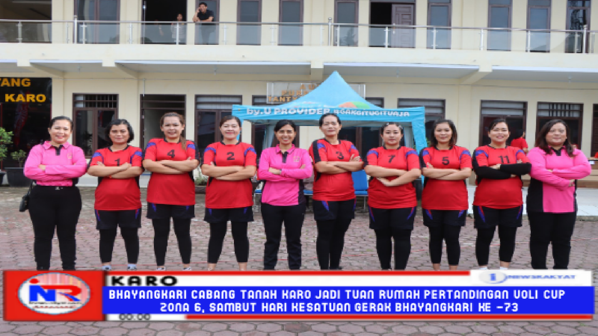 Bhayangkari Cabang Tanah Karo Jadi Tuan Rumah Pertandingan Voli Cup Zona 6, Sambut Hari Kesatuan Gerak Bhayangkari ke -73