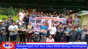 Memperingati HUT Ke- 2 Tahun WESK Kabupaten Karo Berbagi Kebahagiaan Kepada Kaum Dhuafa