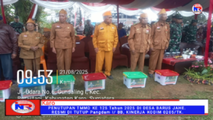 Penutupan TMMD KE 125 Tahun 2025 Di Desa Barusjahe Resmi di Tutup&nbsp; Pangdam I/ BB, Kinerja Kodi 0205/TK.