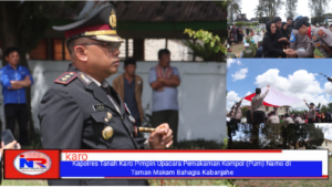 Kapolres Tanah Karo Pimpin Upacara Pemakaman Kompol (Purn) Narno di Taman Makam Bahagia Kabanjahe