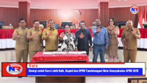 Sinergi untuk Karo Lebih Baik, Bupati dan DPRD&nbsp; Karo Tandatangani Nota Kesepakatan APBD 2025