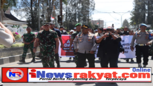 Kapolres Tanah Karo Bersama Forkopimda Kawal Aksi Damai Masyarakat Karo, Berlangsung Damai dan Harmonis