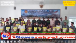 Kodim 0205/TK Gelar Bhakti Sosial dan Donor Darah Meriahkan HUT Ke-80 TNI di Berastagi