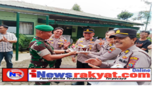 Polsek Berastagi Ucapkan Selamat HUT TNI ke-80 ke Koramil 03/BT