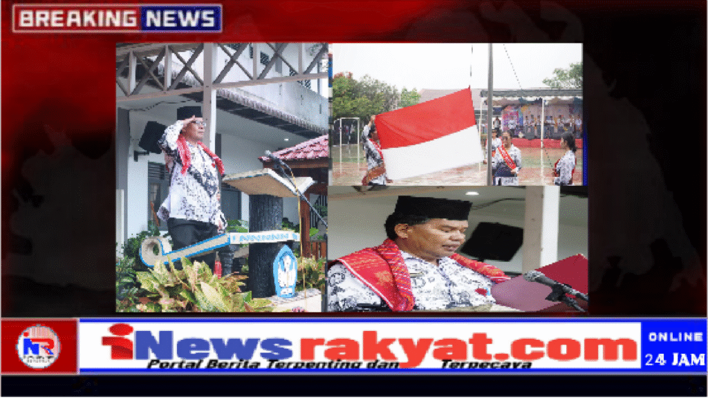 Hujan Rintik Tak Henti Semangat! SMAN 1 Kabanjahe Gelar Upacara HGN 2025