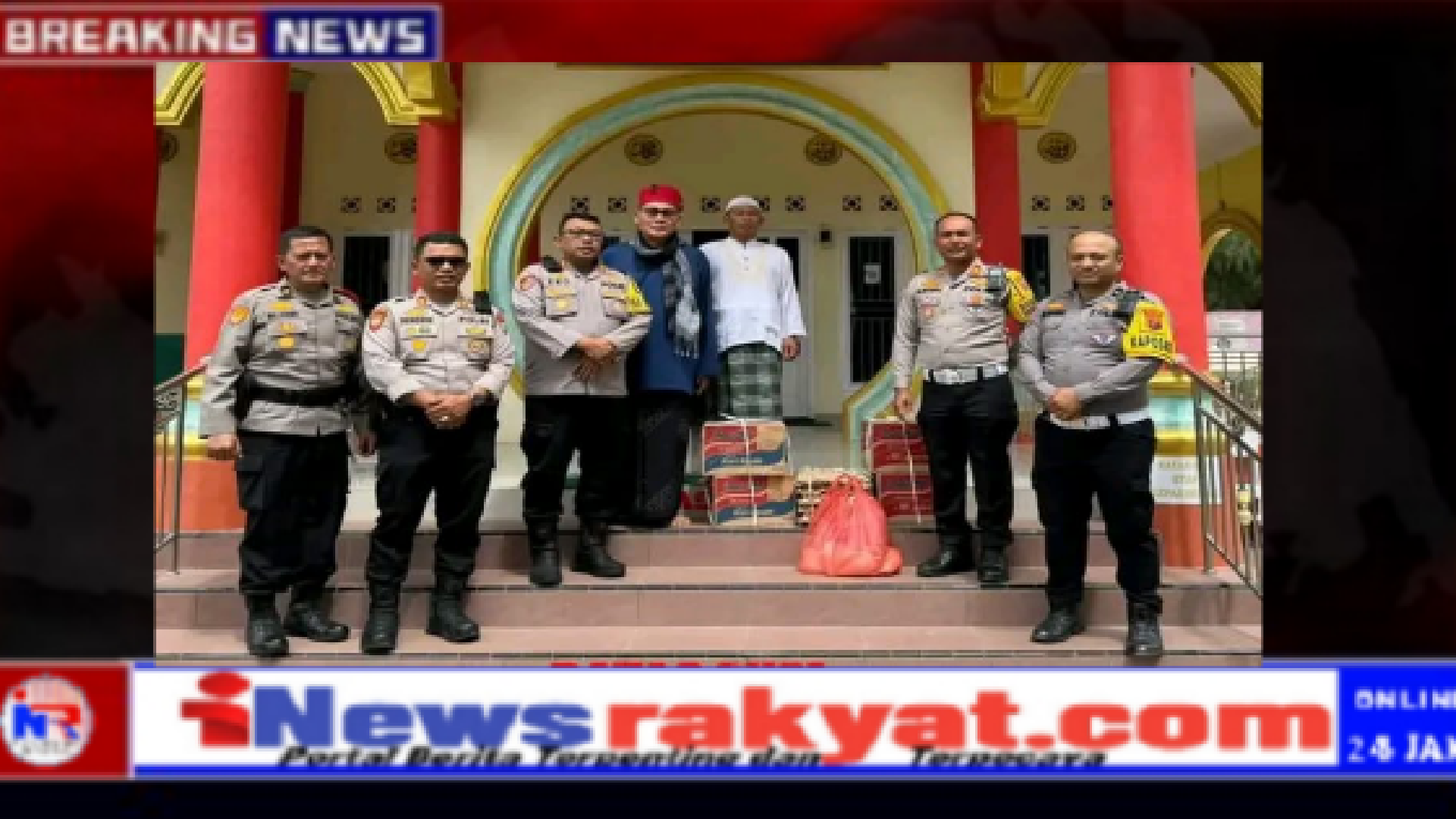 KAPOLRES TANAH KARO BERSAMA PJU SALURKAN BANTUAN SEMBAKO KE PONDOK PESANTREN AL PURBANTA”