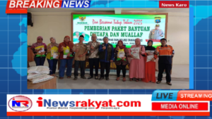 DOA BERSAMA TUTUP TAHUN 2025 DAN PEMBERIAN PAKET BANTUAN KEPADA DHUAFA & MUALLAF, HASIL KOLABORASI BAZNAS DAN KAPOLRES KARO