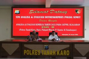 Polres Tanah Karo Terima Supervisi Ditreskrimsus Polda Sumut dalam Rangka Anev Tahun 2025