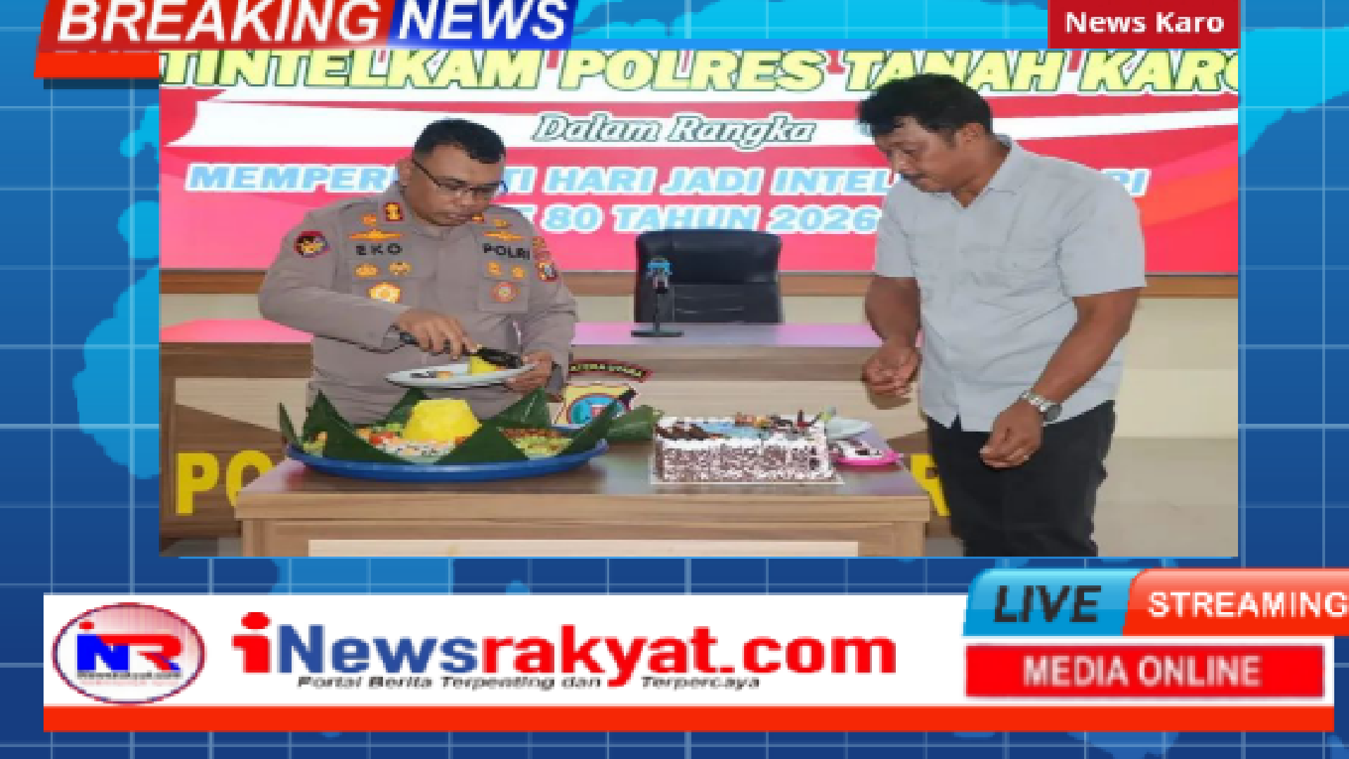 Syukuran Sat Intelkam Polres Tanah Karo Peringati Hari Jadi Intelijen Polri ke-80