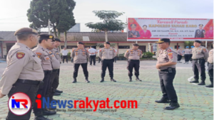 Waka Polres Tanah Karo Cek Kerapian Gampol Personel Sat Samapta