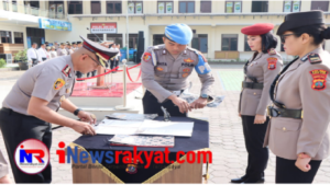 Kapolres Tanah Karo Pimpin Sertijab Tiga Pejabat Utama di Mapolres