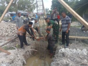 PELETAKAN BATU PERTAMA PEMBANGUNAN GEDUNG KOPERASI MERAH PUTIH(KMP) DESA SEI.SENTANG.