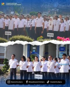 BUPATI KARO PIMPIN APEL PAGI PASCA LIBUR LEBARAN, TEKANKAN PENTINGNYA “TANAH KARO ASRI”