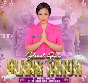Pimpinan Redaksi inewsrakyat Rosmita ucapkan Selamat Ulang Tahun Kepada Ketua Bhayangkari polres Tanah Karo