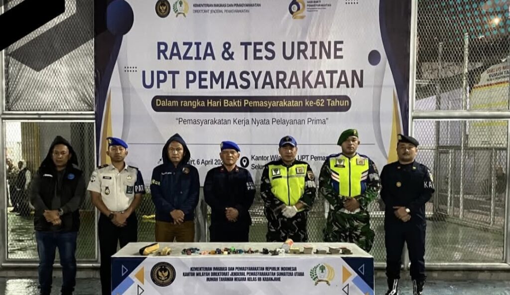 Sinergi Tanpa Kompromi: Rutan Kabanjahe Bersama TNI, Polri, dan BNN Gelar Razia Blok Hunian