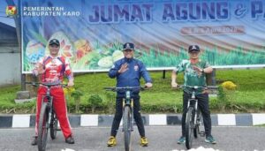 ASN Karo Kompak Jalan Kaki dan Bersepeda, Pemkab Terapkan Car Free Day Menuju Kantor Bupati