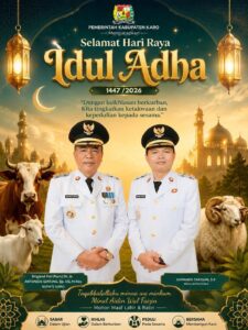 Pemkab Karo Sampaikan Pesan Kebersamaan dan Kepedulian di Hari Raya Iduladha 1447 H