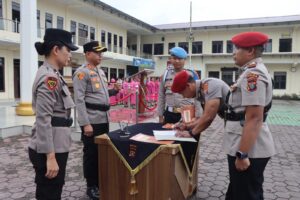 AKBP Pebriandi Haloho Pimpin Sertijab Empat Pejabat Utama Polres Karo