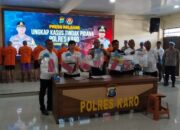 Polres Karo Tangkap 9 Tersangka Penganiayaan di Gunung Sibayak, Satu Remaja Tewas dan Enam Korban Luka-Luka