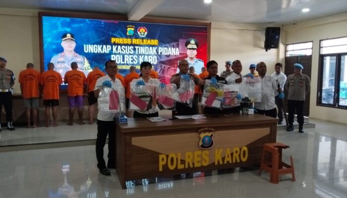 Polres Karo Tangkap 9 Tersangka Penganiayaan di Gunung Sibayak, Satu Remaja Tewas dan Enam Korban Luka-Luka