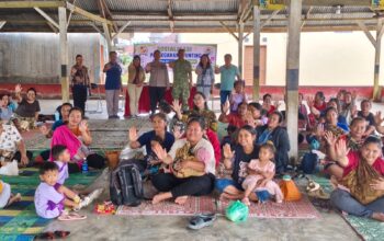 Polsek Tigapanah Edukasi Warga Desa Suka tentang Pencegahan Stunting