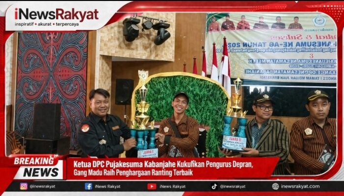 Ketua DPC Pujakesuma Kabanjahe Kukuhkan Pengurus Depran, Gang Madu Raih Penghargaan Ranting Terbaik