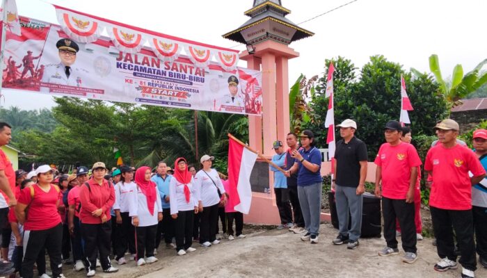 Kegiatan Jalan Santai Kecamatan Biru-Biru Kab Deli Serdang Dalam Rangka Memeriahkan Hari HUT RI Ke 81 Tahun 2026