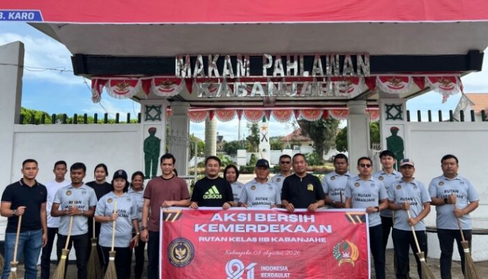 Semangat Kemerdekaan Membara! Rutan Kabanjahe Gelar Fun Walk dan Bersihkan Makam Pahlawan Sambut HUT RI ke-81