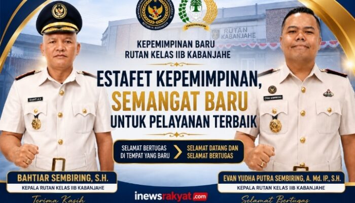 Bahtiar Sembiring Pindah Tugas, Evan Yudha Putra Jabat Kepala Rutan Kelas IIB Kabanjahe