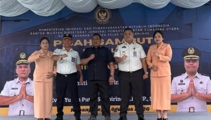 Pisah Sambut Kepala Rutan Kelas IIB Kabanjahe Berlangsung Khidmat dan Penuh Keakraban