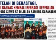 Setelah di Berastagi, Kini BAZNAS Kembali Berbagi Kepedulian kepada Siswa SD di Jalan Samura Kabanjahe