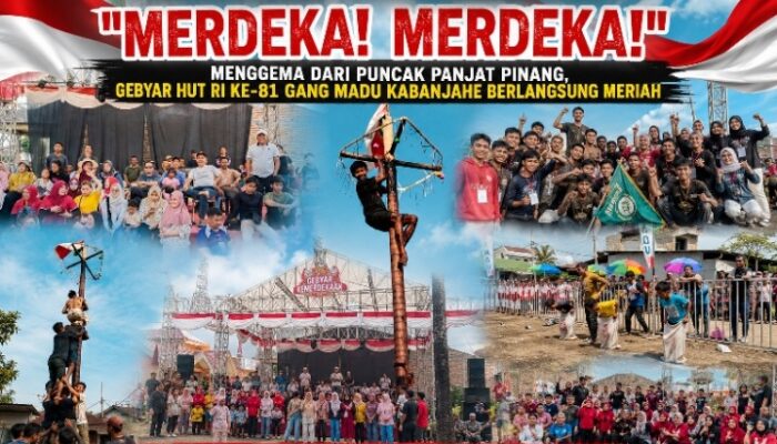 “Merdeka! Merdeka!” Menggema dari Puncak Panjat Pinang, Gebyar HUT RI ke-81 Gang Madu Kabanjahe Berlangsung Meriah
