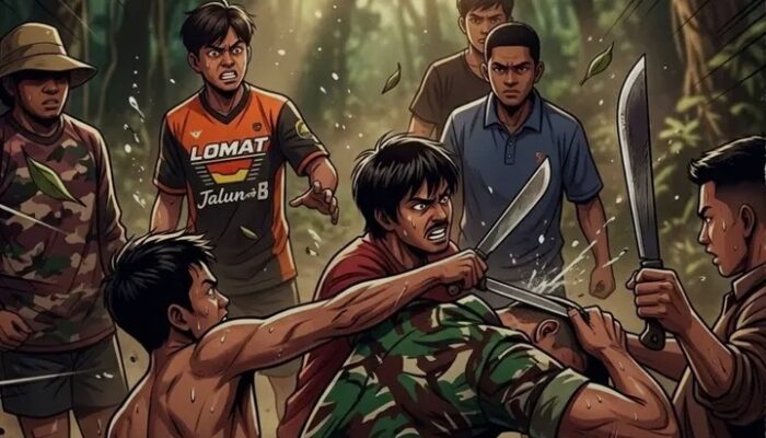 Viral Video Oknum Berseragam TNI Diduga Dikeroyok Warga di Sarolangun, Jambi