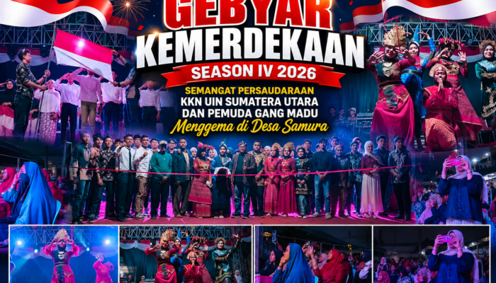 Gebyar Kemerdekaan HUT RI KE -81 Tahun 2026 Semangat Persaudaraan KKN UIN Sumatera Utara dan Pemuda Gang Madu Menggema di Desa Samura