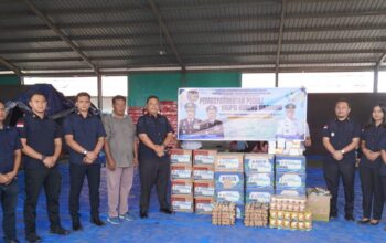 Pemasyarakatan Peduli Erupsi Gunung Sinabung, Rutan Kabanjahe Gerak Cepat Salurkan Bantuan”