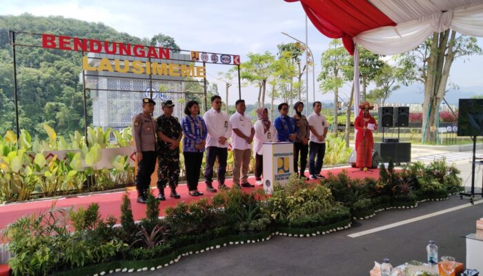 Bendungan Internasional lau semai-mai yang berada di desa rumah herat dusun II Giat Penggenangan Awal impaunding