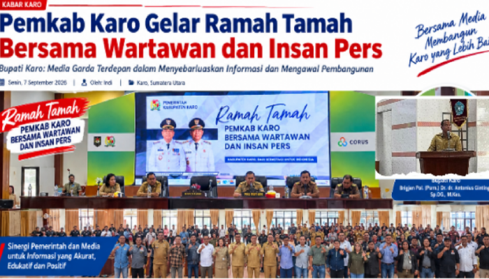 Pemkab Karo Perkuat Sinergi dengan Insan Pers, Bupati: Media Garda Terdepan Informasi Publik