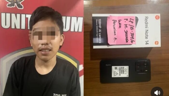 Terduga P3laku P3ncuri Dua Hp Saat Dicas di Samping Kepala Diamankan Satreskrim Polres PALI