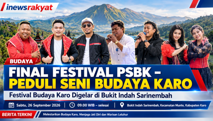 Final Festival PSBK – Peduli Seni Budaya Karo Digelar di Bukit Indah Sarinembah