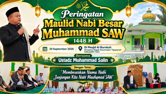 Semarak Maulid Nabi 1448 H Menggema di Masjid Al Barokah Simpang Regaji