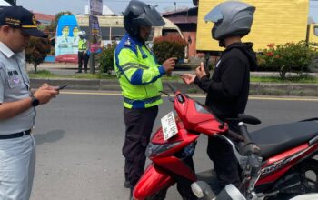 Satlantas Polres Karo Gelar Razia Gabungan Operasi Sadar Pajak Kendaraan Bermotor