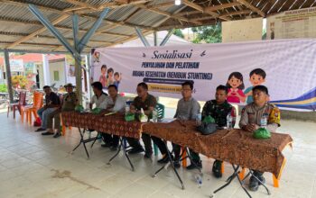 Polsek Laubaleng Dukung Sosialisasi Rembuk Stunting dan Peningkatan Kapasitas Kader Posyandu di Desa Lau Garut