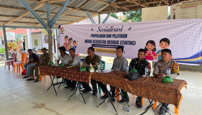 Polsek Laubaleng Dukung Sosialisasi Rembuk Stunting dan Peningkatan Kapasitas Kader Posyandu di Desa Lau Garut
